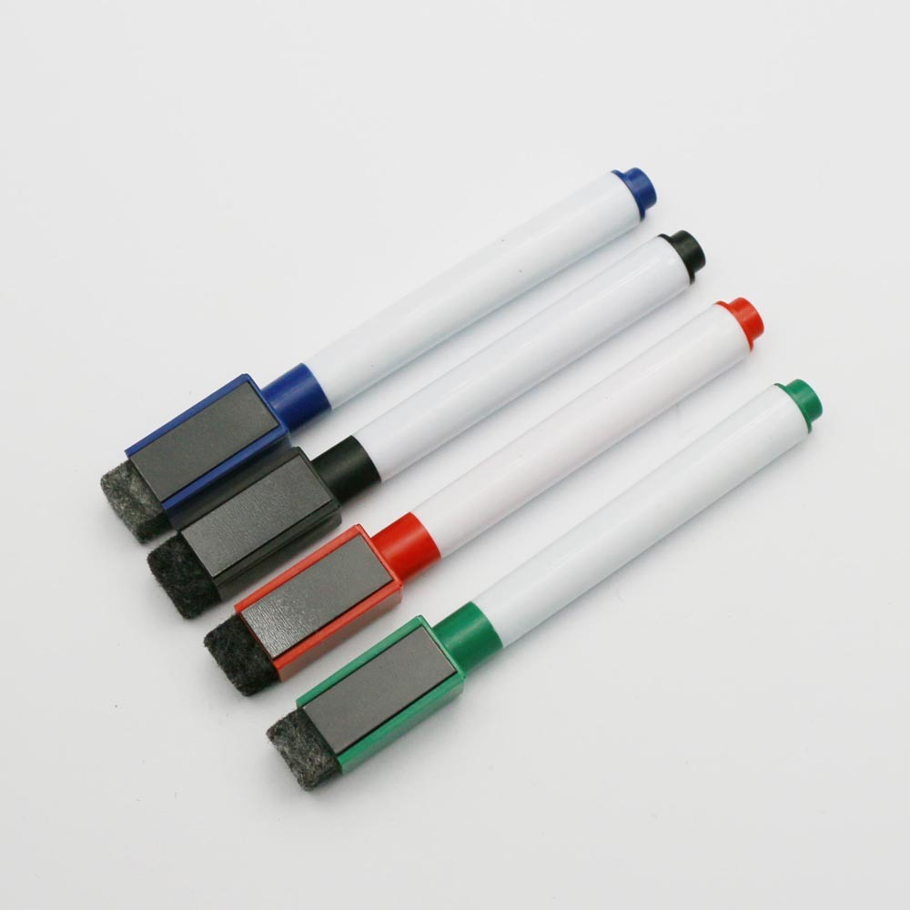 Mini Magnetic Whiteboard Marker Pen with Brush